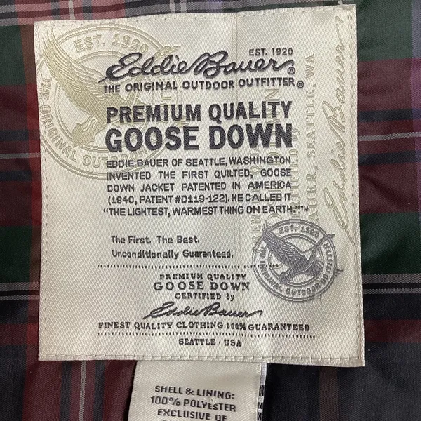 Eddie Bauer Women’s Goose Down Puffer Vest Tartan Plaid Size Small - Image 7
