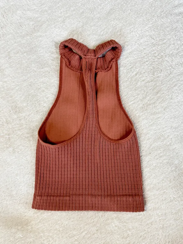Intimately Free People Burnt Orange Halter Tank Top XS/S - Image 5