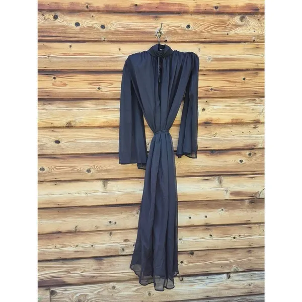 NWT Elliatt Black Long Sleeve Gown Dress Size S - Image 9