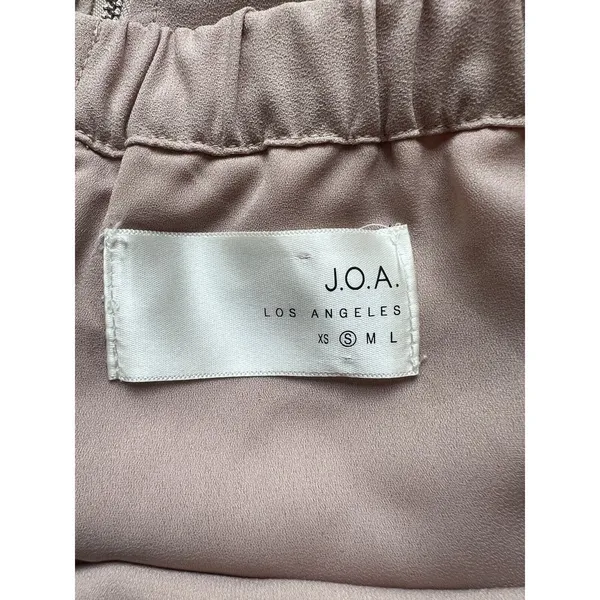 J.O.A. Kali Blush Pink Off-the-Shoulder Mini Dress Size Small‎ Bishop Sleeve - Image 6