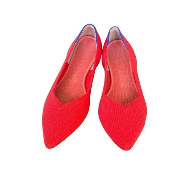 Rothy's Limited Edition The Point Flats in flame retired 10.5 - Image 2