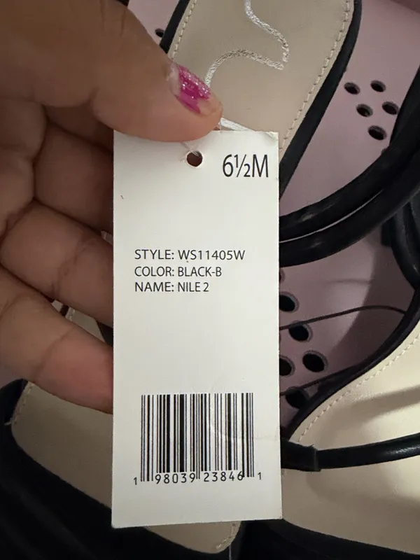 Sugar Block Black Heels Size 6.5 - Image 10