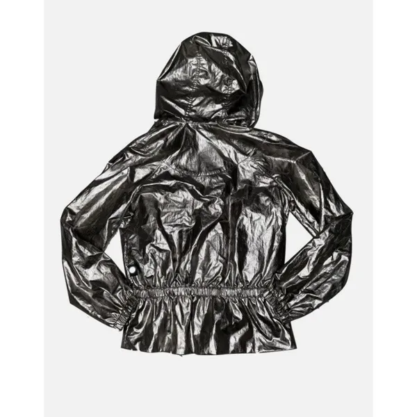 Lululemon X Barrys‎ Women's Titanium Foil Stronger As One Hooded Jacket Size 0 - Image 5