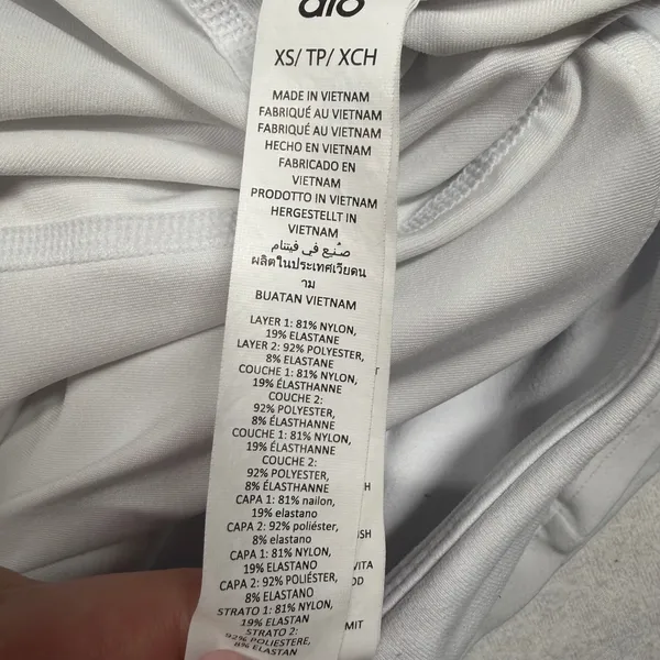 Alo Yoga Tennis Skirt White Pleated Built-In Shorts Size XS - Image 4