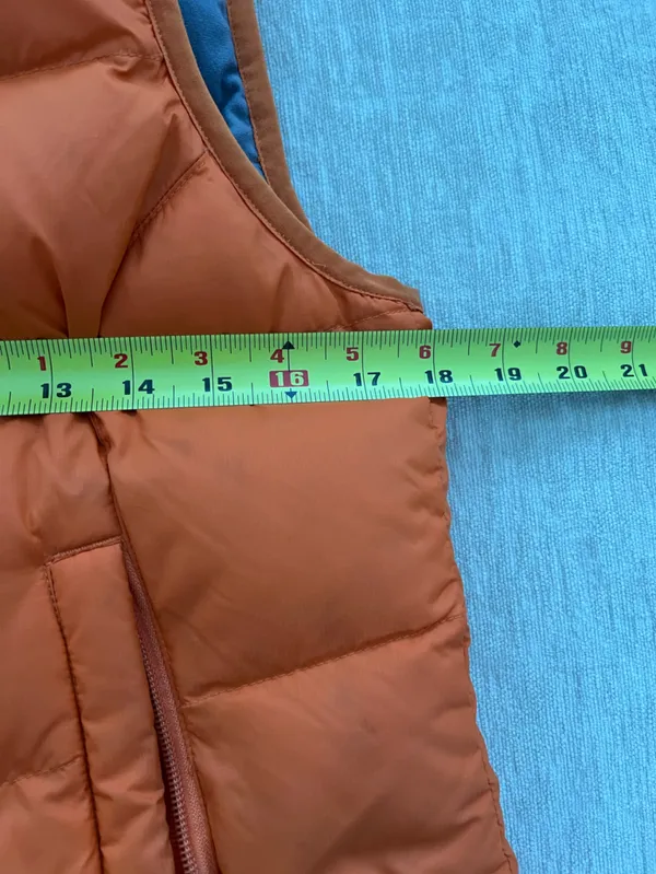 LL Bean Goose Down Puffer Vest. Orange Size XS - Image 9