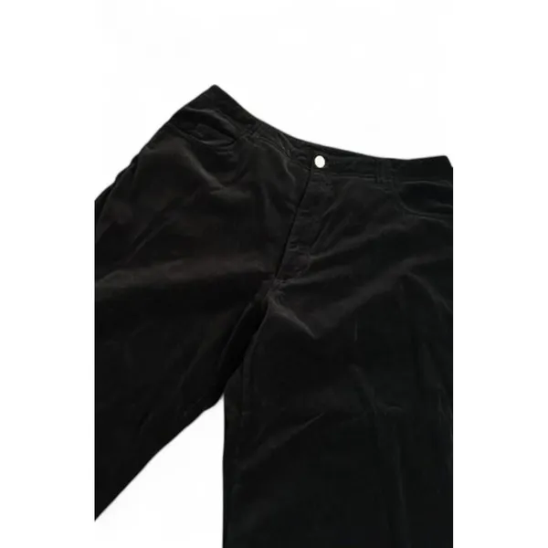 Vintage Adriana‎ Bermani Sport Black Velour Pants Sz 14 Vintage Y2K Goth - Image 8