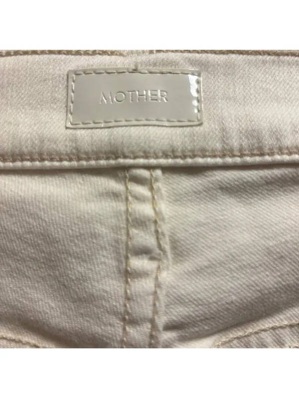 Mother The Insider Crop Step Fray Cream Puffs Jeans Size 29 - Image 7