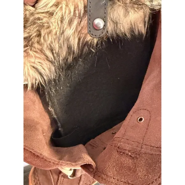 Sorel Boots Women's‎ 7 Joan Of Arctic Faux Fur Lined Waterproof Leather Winter - Image 8