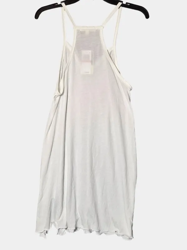 White V-Neck Double-Strap Women’s Swim Coverup Dress - Image 4
