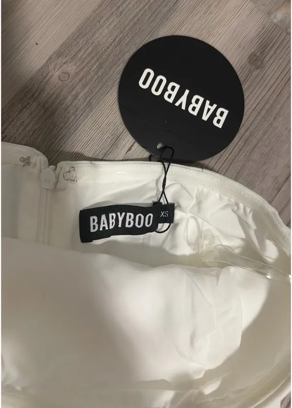 Babyboo Asha Mini Dress Ivory - Image 3