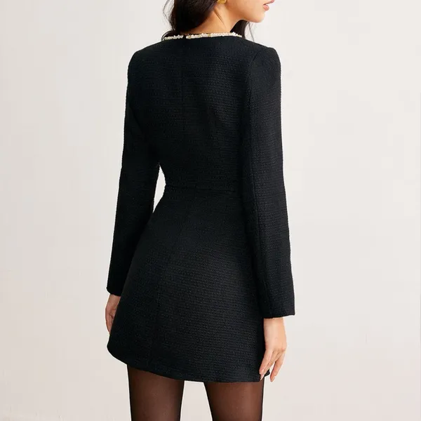 Commense Square Neck Pearl Beaded Dress size L - Image 2
