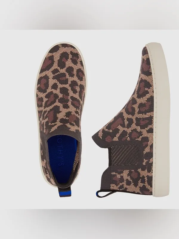Rothy's The Chelsea High Top Cheetah Print Sneakers 8.5‎ - Image 2