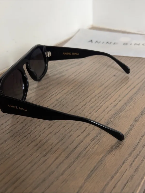 Anine Bing Preston Sunglasses in Black - Image 11