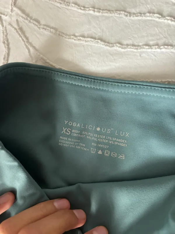 Teal Workout Leggings - Image 4