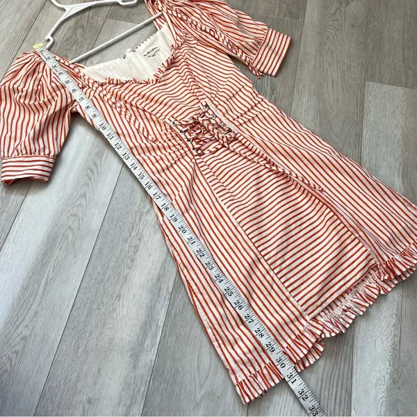 For Love & Lemons Dress striped corset mini selman womens Orange (xsmall) party - Image 8