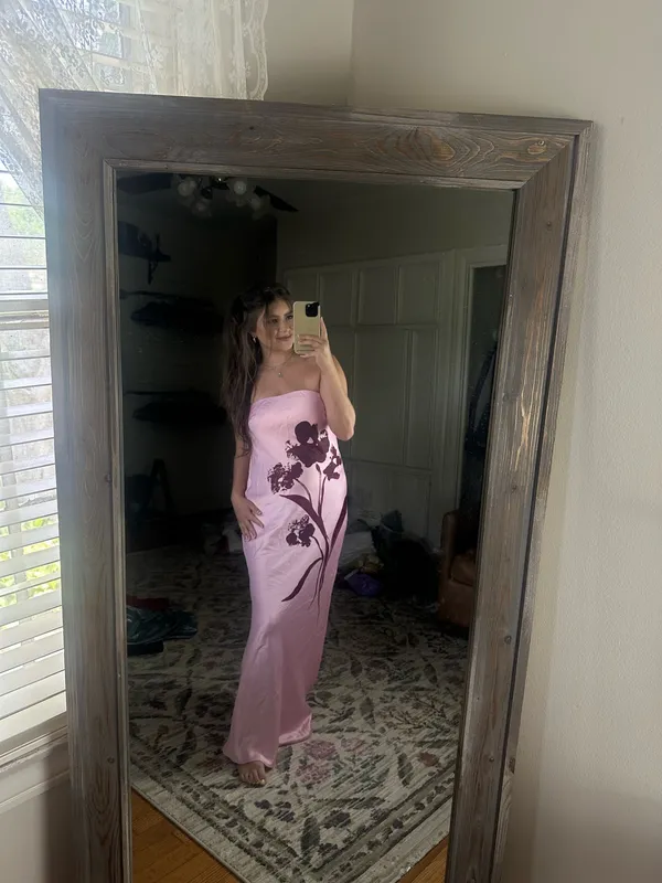 Anthropologie Strapless Satin Maxi Slip Dress - Image 7