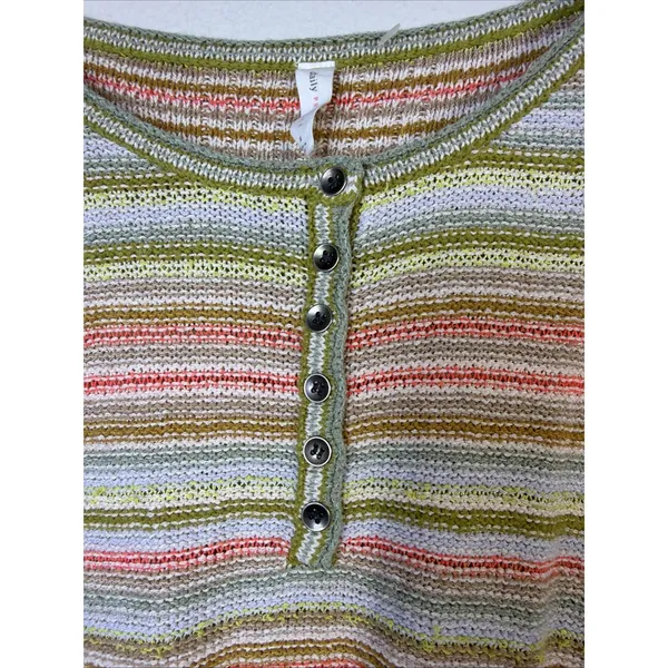 Daily Practice Anthropologie Tuvalu Sweater small casual short sleeve bohemian - Image 4