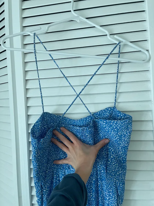 Zara Blue and White Dress - Image 6