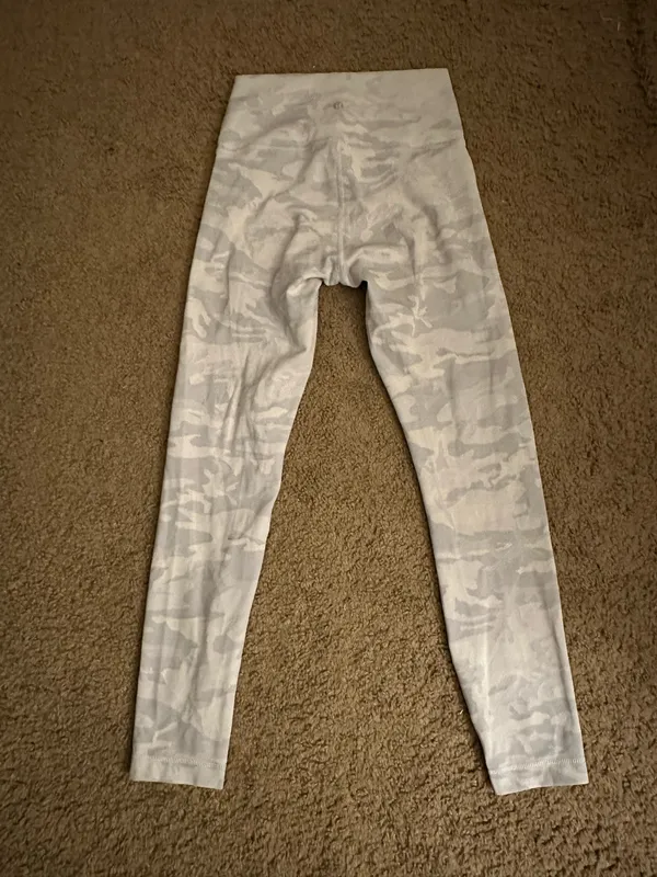 White Camo Lululemon Leggings - Image 2