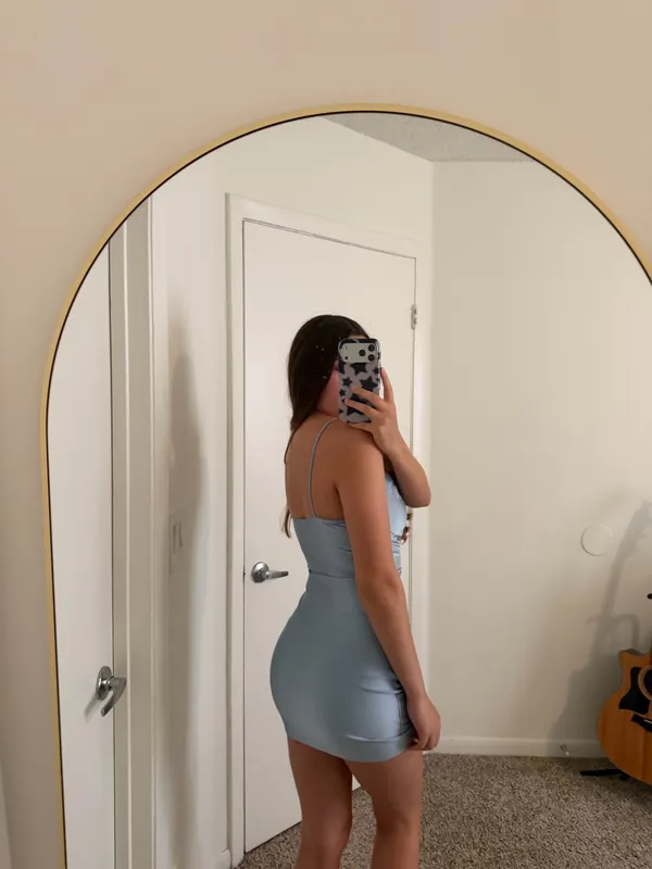 Windsor Blue Mini Dress - Image 2