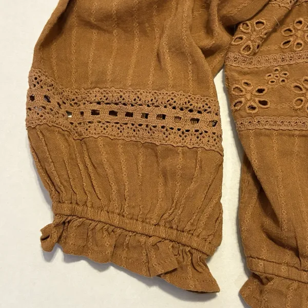 American‎ Eagle 2 Pc Bundle Black High Rise Mini Skirt 6 & Top Med Western Boho - Image 13
