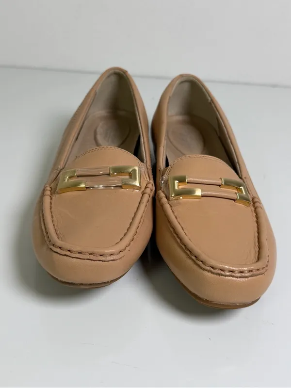 Rockport Women’s 7.5 M Total Motion Driver Tan Leather Preppy Loafers NWOT - Image 4