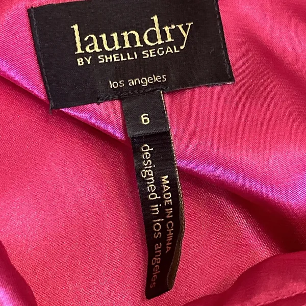 Laundry by Shelli Segal‎ Ruffled One-Shoulder satin mini Dress barbie pink - Image 7