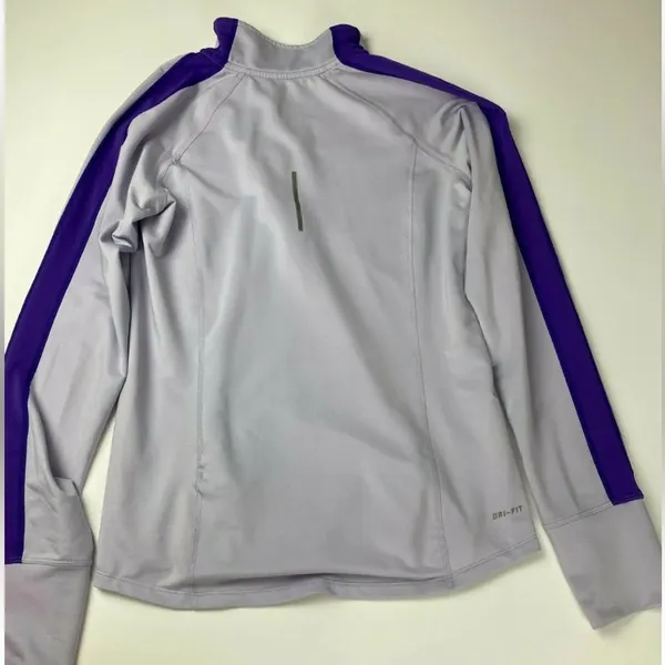Nike Light Purple 1/4 Zip Size Small Athletic Pull Over - Image 9
