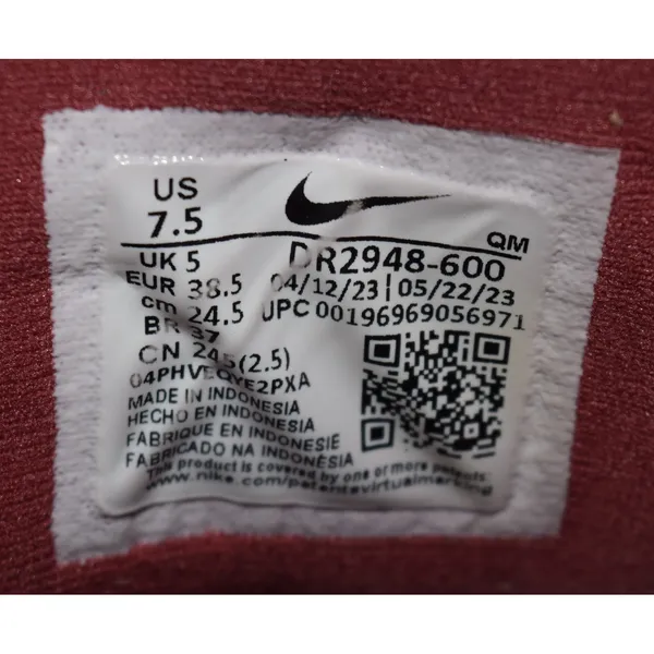 Nike Blazer Mid Rebel Women 7.5 Burgundy Wine Good High Top Zip BQ4022-602‎ - Image 11