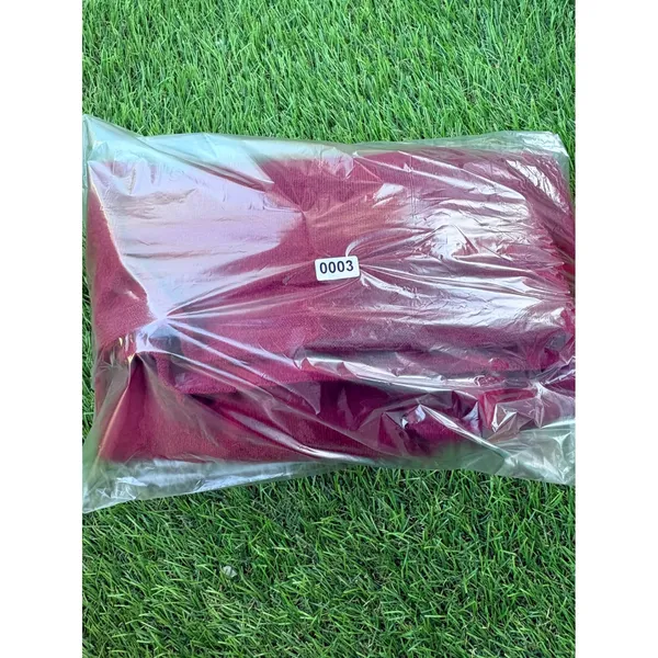 Kenneth Green Burgundy Ribbed Shoulder Crewneck Sweater XL‎ Relaxed High Low Hem - Image 5