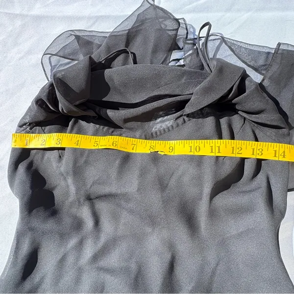 Betsy & Adam by Jas Lene Black Maxi dress Evening Gown Size 6 Petite - Image 6