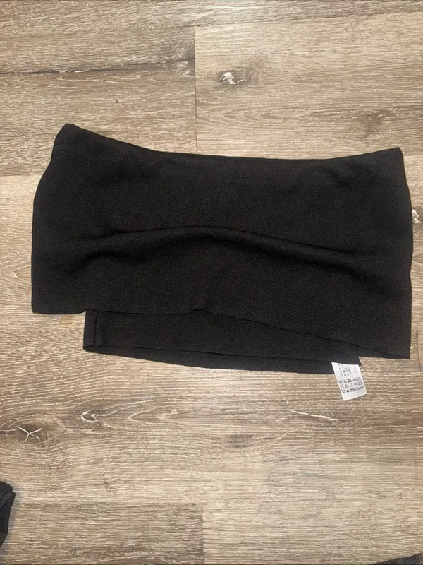 Zara Black Off-Shoulder Crop Top - Image 4