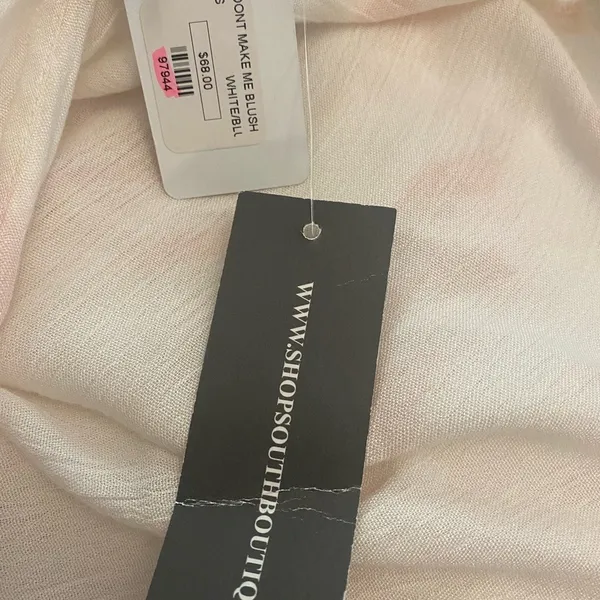 South Boutique Pink & White Maxi Dress Cruise / Beach Wear‎ Sz S Nwt - Image 13