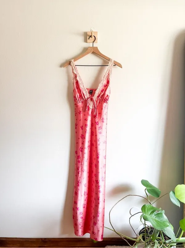 Wild Fable Satin Floral Dress Size XS - Image 3