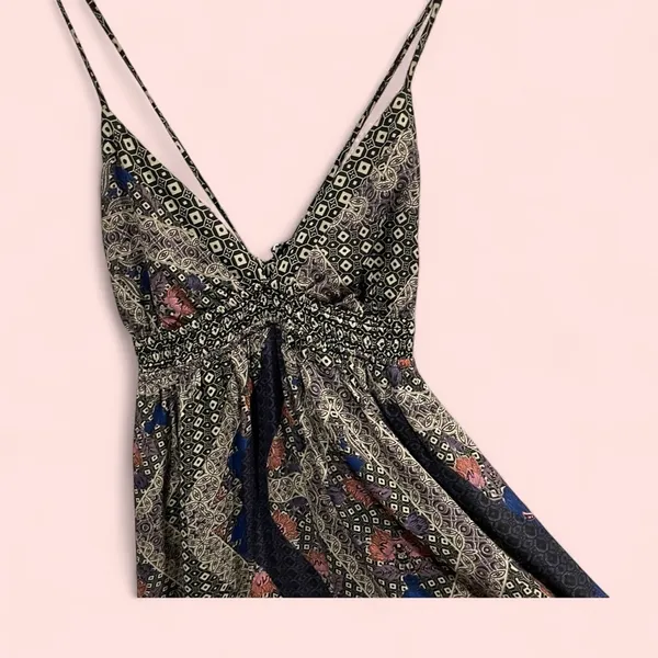 Fire Los Angeles maxi tie strap babydoll dress boho whimsigoth mermaid festival - Image 4
