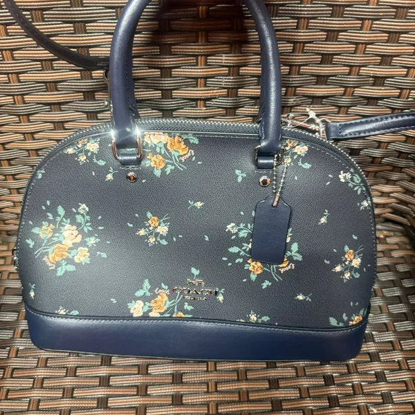 coach Mini Sierra Satchel With Rose Bouquet Print 91430 - Image 5