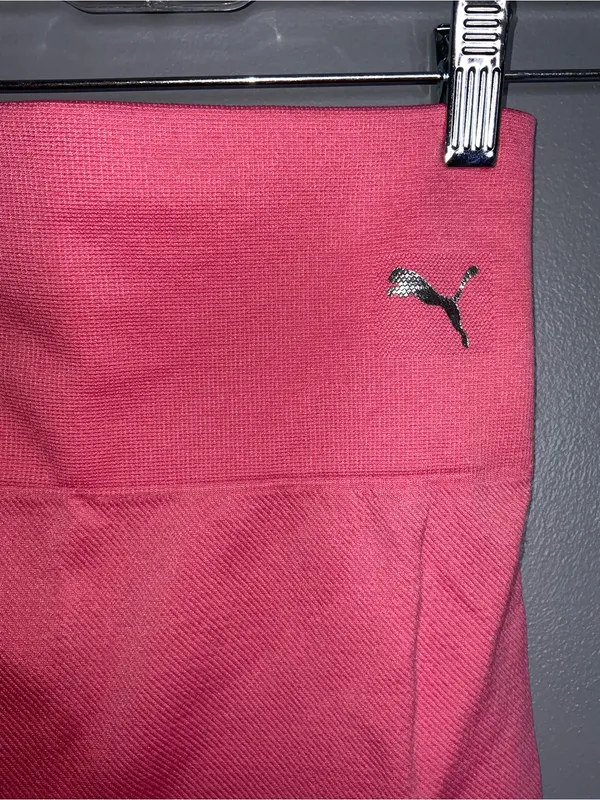 2 Pair Puma Bike Shorts - Pink and Charcoal - Small - Image 3