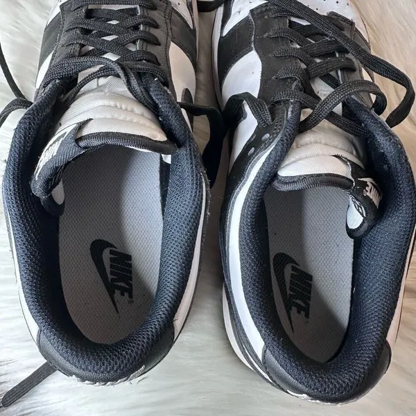 Nike Dunk Low Panda Black White Shoes Size 10 - Image 7