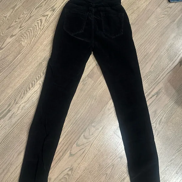 Blank NYC Women's maternity full‎ panel Black Skinny corduroy Jeans size 27 - Image 3