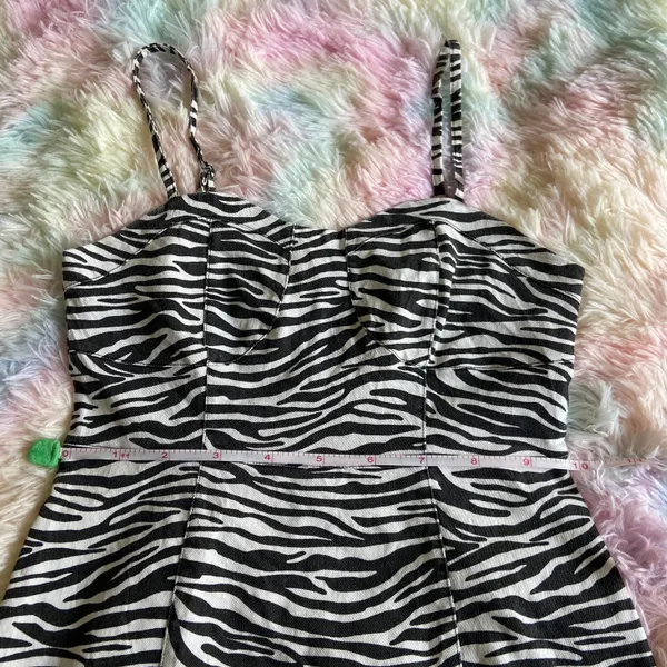 Zebra Print Sleeveless Dress - Image 8