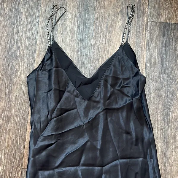 Dannijo Black Slip Dress Size M - Image 6