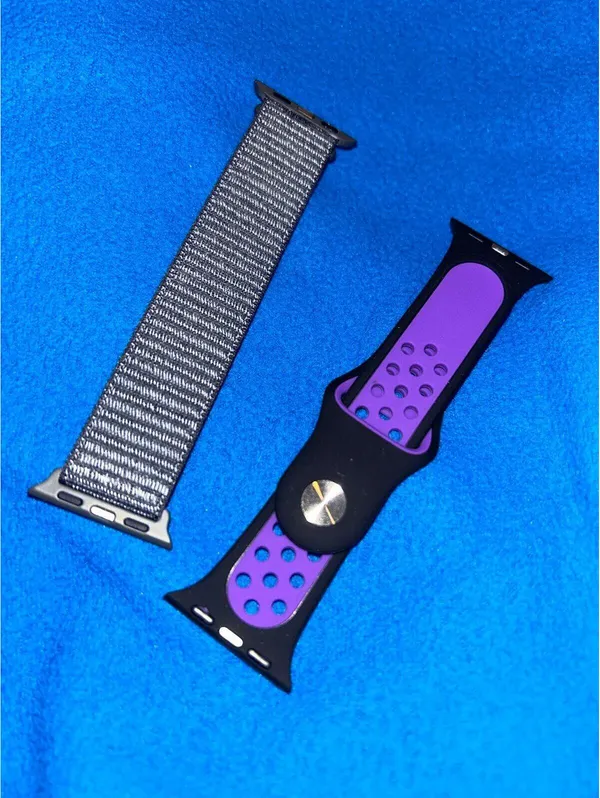 C409 silicone watch replacement strap band 38/40/41mm Black - Image 2