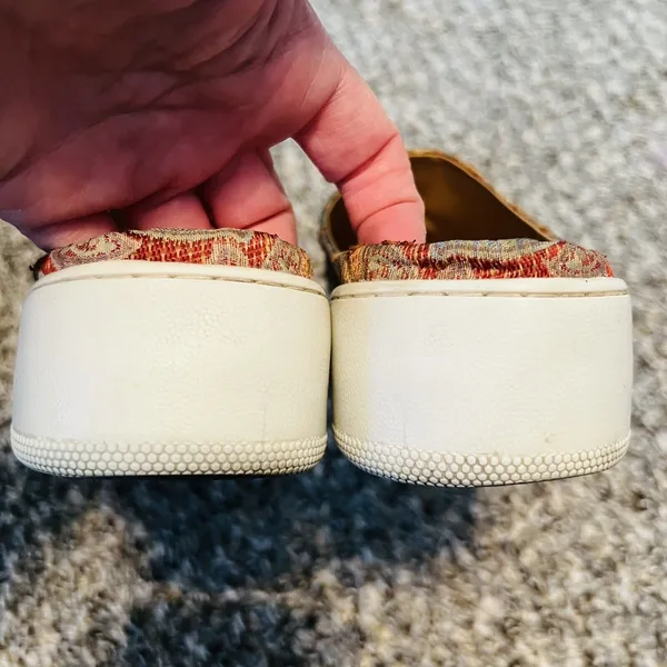 Free People Tapestry Wynwood Slide On Mule Sneaker Shoe Size 6 Slip On Clogs - Image 7