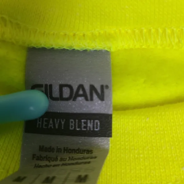 Doja Cat Cropped Graphic Pullover Sweatshirt Highlighter‎ Yellow Women Sz M NWOT - Image 8
