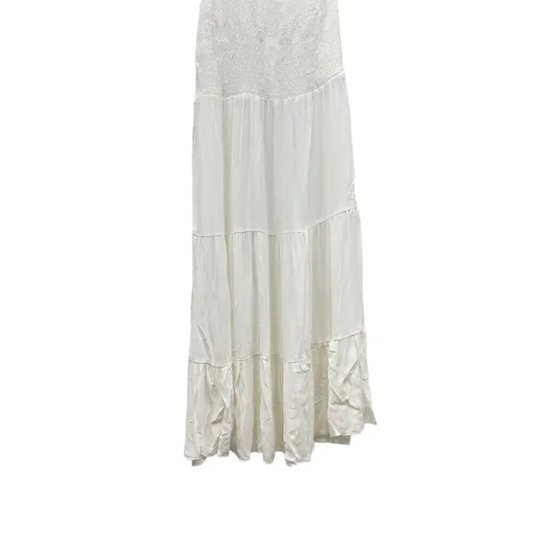 Becca by Rebecca Virtue Ponza Smocked One Shoulder Cover-up In White size L NWT - Image 5