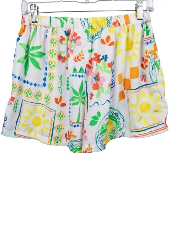 Cynthia Rowley Bell Pepper Button Front and Shorts Pajama Set - Image 7