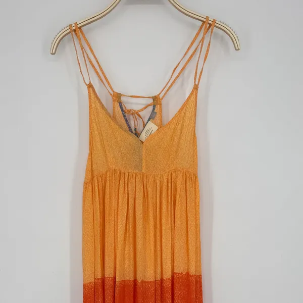 Anthropologie‎ Carla Weeks Setting Sun Maxi Dress XS Multicolor Ombre Boho Artsy - Image 4