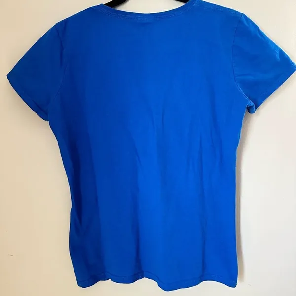 Funky Beer Beard Fruit of the Loom Blue Graphic T Shirt - Image 7
