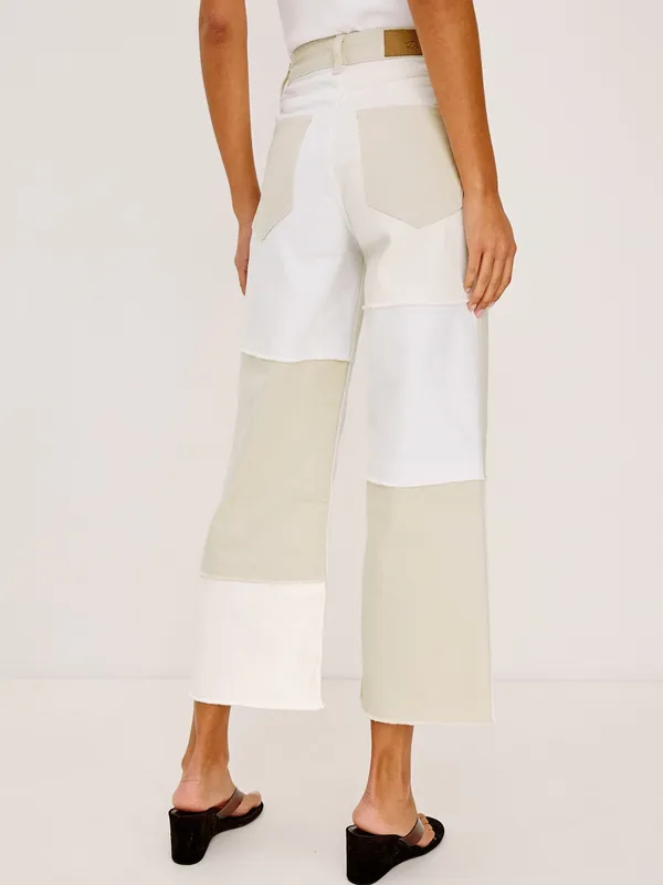 Rails The Getty Crop Wide Leg in Ecru Patchwork Size 25 - Image 7