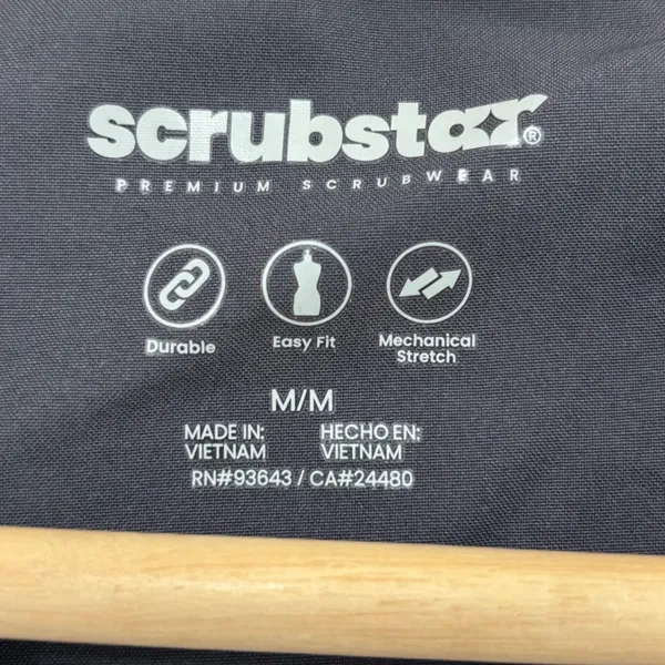Scrubstar Premium Scrubwear V-Neck Top Pewter Gray Size Medium - Image 8